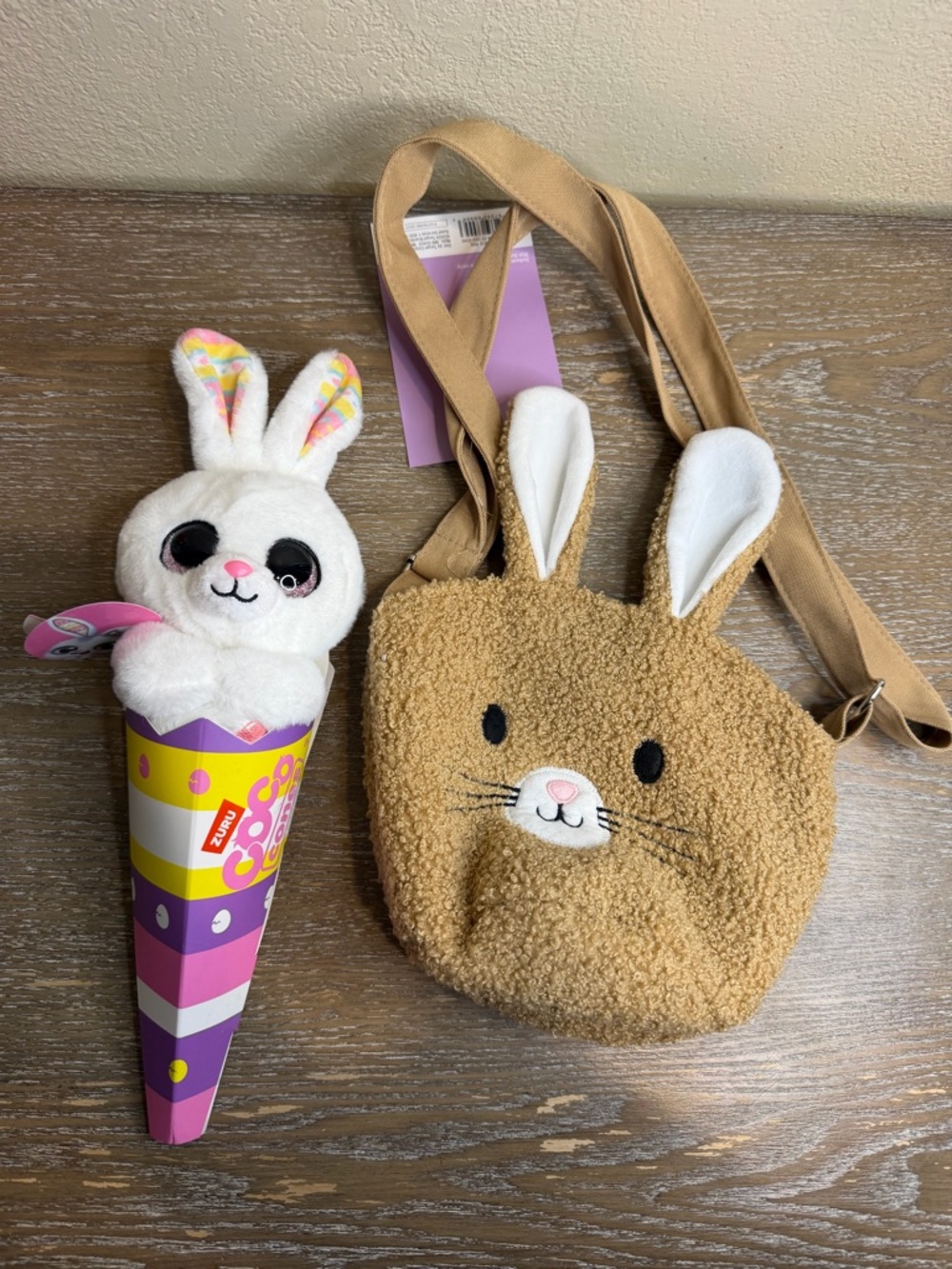 Target Spritz Easter Sling Basket Bunny Crossbody Bag and Zuru Coco Bunny New